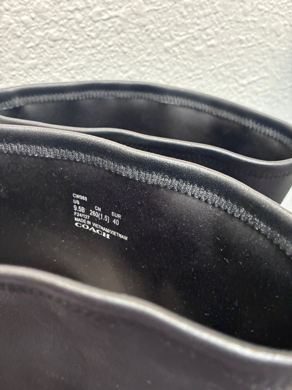 Coach Lisa Black Leather over the Knee-High Boots 9.5 - Picture 8 of 12